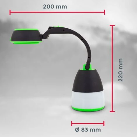 B.K.Licht I Lampe LED D'extérieur I Lampe De Table, Torche, Lampe De Camping 3 En 1 I 2 Niveaux De Luminosité I Poignée De Transport I Pliable I Fonctionne à Piles 5 B.K.Licht I Lampe LED D'extérieur I Lampe De Table, Torche, Lampe De Camping 3 En 1 I 2 Niveaux De Luminosité I Poignée De Transport I Pliable I Fonctionne à Piles – Image 5