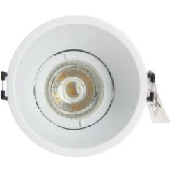 Xanlite - Spot GU10 50W 2700K Rond Profond Blanc IP20 - SP50RPB -EUROPALAMP Soldes Magasin 32110529 3