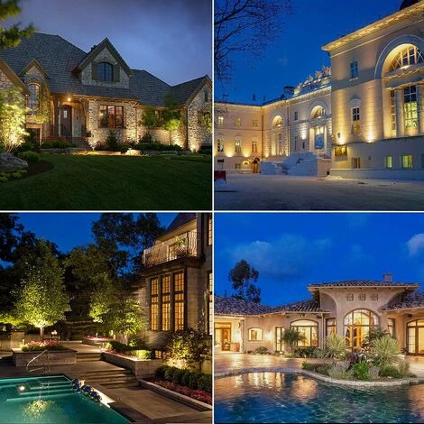 Lumières Enterrées, Led Chaud Blanc Enterré Lampe De Paysage Lampe De Sol Pour Jardin, Éclairage Extérieur---Ip68 Ac85-265V (4Pack,3W) 5 Lumières Enterrées, Led Chaud Blanc Enterré Lampe De Paysage Lampe De Sol Pour Jardin, Éclairage Extérieur---Ip68 Ac85-265V (4Pack,3W) – Image 5