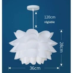 XICHAO - Lustre Plafond Pendentif La Forme Du Lotus Assemblé 3628cm Puzzle Lumières Suspension Pour Chambre -EUROPALAMP Soldes Magasin 32703024 3