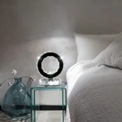 LED Lampe De Table En Cristal, Lampe De Chevet élégante Décorative, Lampe De Veilleuse Idéale Pour Chambre De Coucher, Salon, 18W Lumière Blanc Froide -EUROPALAMP Soldes Magasin 33022602 3
