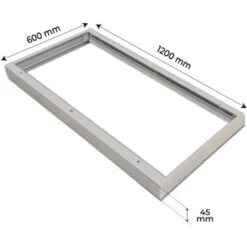 Support De Surface En Aluminium Pour Panneau Led 120x60cm Pack 1 Pce. -EUROPALAMP Soldes Magasin 36290986 4