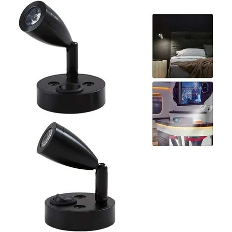 LITZEE 2 Pièces 12V LED Spot Lampe De Lecture Murale De Chevet Interrupteur Réglable Camping-Car Caravane Van Caravane Lumière Intérieure Pour Bateau Camping-Car (Noir,Court) 2 LITZEE 2 Pièces 12V LED Spot Lampe De Lecture Murale De Chevet Interrupteur Réglable Camping-Car Caravane Van Caravane Lumière Intérieure Pour Bateau Camping-Car (Noir,Court) – Image 2