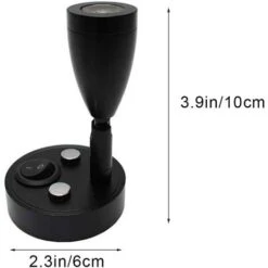 LITZEE 2 Pièces 12V LED Spot Lampe De Lecture Murale De Chevet Interrupteur Réglable Camping-Car Caravane Van Caravane Lumière Intérieure Pour Bateau Camping-Car (Noir,Court) 7 LITZEE 2 Pièces 12V LED Spot Lampe De Lecture Murale De Chevet Interrupteur Réglable Camping-Car Caravane Van Caravane Lumière Intérieure Pour Bateau Camping-Car (Noir,Court) -EUROPALAMP Soldes Magasin 36737344 3