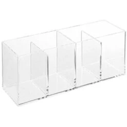 Organiseur 4 Compartiments Selena 22cm Transparent