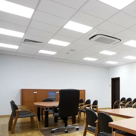 Panneau LED 60x60 Slim 45W BLANC (Pack De 6) - No Flicker - Blanc Neutre 4000K - 5500K - SILAMP 2 Panneau LED 60x60 Slim 45W BLANC (Pack De 6) - No Flicker - Blanc Neutre 4000K - 5500K - SILAMP – Image 2