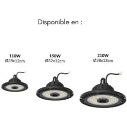 Suspension Industrielle HighBay UFO LED Samsung 150W IP65 Garantie 5 Ans - Blanc Froid 6000K - 8000K - SILAMP 6 Suspension Industrielle HighBay UFO LED Samsung 150W IP65 Garantie 5 Ans - Blanc Froid 6000K - 8000K - SILAMP -EUROPALAMP Soldes Magasin 38716982 3