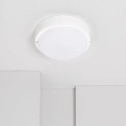 Plafonnier LED Extérieur Rond 15W Hublot White IP65 Ø155 Mm Downlight Blanc Froid 6500K