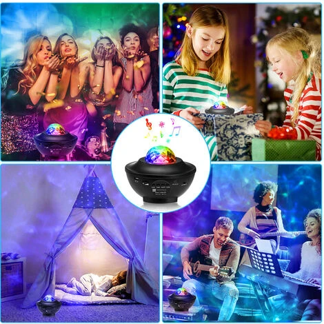 LED Galaxy Projecteur Lumière Starry Sky Star Bluetooth Musique Veilleuse + Télécommande 2 LED Galaxy Projecteur Lumière Starry Sky Star Bluetooth Musique Veilleuse + Télécommande – Image 2