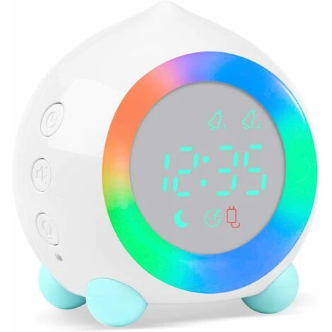 Réveil Enfant Lumineux LED Numerique Lampe Réveil Veilleuse Fille Garcons Jour Nuit Enfant Volume Réglable Snooze Réveil En USB Charge 1 Réveil Enfant Lumineux LED Numerique Lampe Réveil Veilleuse Fille Garcons Jour Nuit Enfant Volume Réglable Snooze Réveil En USB Charge