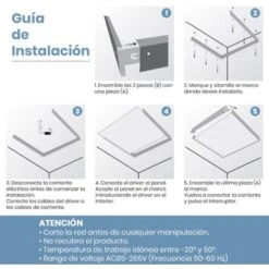 Cadre De Surface Pour Panneaux LED 60x60 Pack 1 Pce. 8 Cadre De Surface Pour Panneaux LED 60x60 Pack 1 Pce. -EUROPALAMP Soldes Magasin 40369406 4