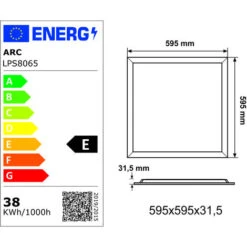 Dalle LED 38W 60x60 UGR19 3800lm 6500K - Garantie 5 Ans 7 Dalle LED 38W 60x60 UGR19 3800lm 6500K - Garantie 5 Ans -EUROPALAMP Soldes Magasin 43380198 4