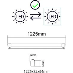 Boitier IP20 120cm + Tube LED 18W 1x18W 1800lm 6500K - Garantie 2 Ans 7 Boitier IP20 120cm + Tube LED 18W 1x18W 1800lm 6500K - Garantie 2 Ans -EUROPALAMP Soldes Magasin 43459268 4