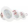 Xanlite - Lot De 3 Spots Encastrable LED Intégrés - Dimmable Et Orientable - Cons. 5W (eq. 50W) - 345 Lumens - Blanc Chaud - PACK3SEL345D