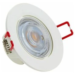 Xanlite - Spot Encastrable LED Intégré - Dimmable Par Switch - Orientable - Cons. 6W (eq. 50W) - 400 Lumens - Blanc Chaud - SEL345DS