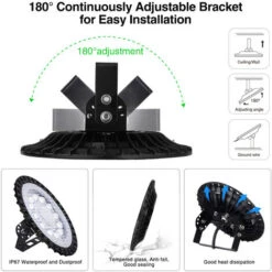 50W à 500W UFO 6000K LED Rond Industriel Projecteur - 50W -EUROPALAMP Soldes Magasin 47402800 5