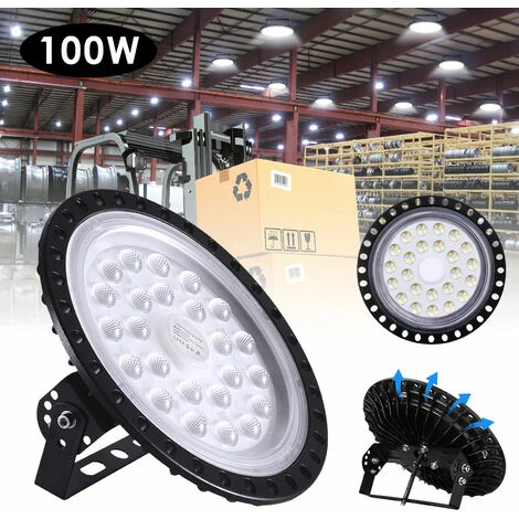 50W à 500W UFO 6000K LED Rond Industriel Projecteur - 100W 1 50W à 500W UFO 6000K LED Rond Industriel Projecteur - 100W