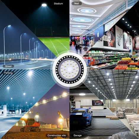 50W à 500W UFO 6000K LED Rond Industriel Projecteur - 100W 3 50W à 500W UFO 6000K LED Rond Industriel Projecteur - 100W – Image 3