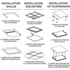 EUROPALAMP Dalle LED 40W 120X30 PMMA Blanc Neutre 4000k Haute Luminosité -EUROPALAMP Soldes Magasin 4745500 3
