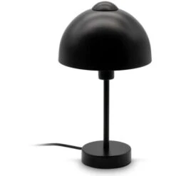 B.K.Licht Lampe De Table Design I Douille E14 I Lampe De Table Pour 1 Ampoule De Max. 25 Watt I Interrupteur à Câble I Noir Mat
