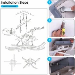 24W LED Plafonnier , Lampe De Plafond LED Modernes 1440 Lumens, Plafonniers éclairage Intérieur 6000K, Pour Salon Chambre Balcon -EUROPALAMP Soldes Magasin 50150686 5