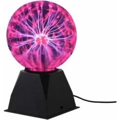Nouveauté Verre Magique Plasma Électrique Statique Ball Light 6 Pouces Lumières De Table Sphère Veilleuse Enfants Cadeau Pour Magic Plasma Lightning Nuit Lampe (Taille : 6 Inch)