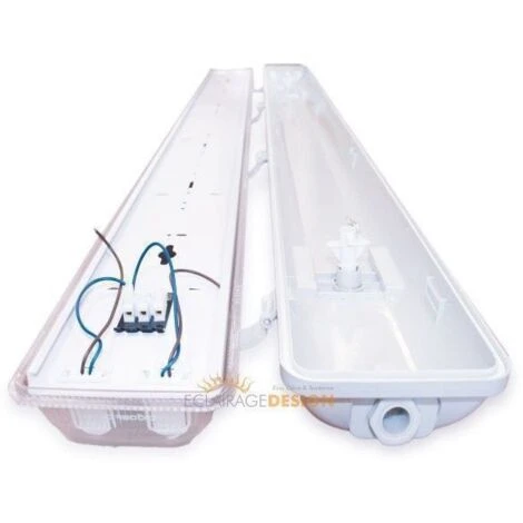 Lot De 2 Boîtiers 150 Cm + 4 Tubes 150 Cm (réglette Pour Garage, Cave...) Température De Couleur: Blanc Neutre 4000K 3 Lot De 2 Boîtiers 150 Cm + 4 Tubes 150 Cm (réglette Pour Garage, Cave...) Température De Couleur: Blanc Neutre 4000K – Image 3