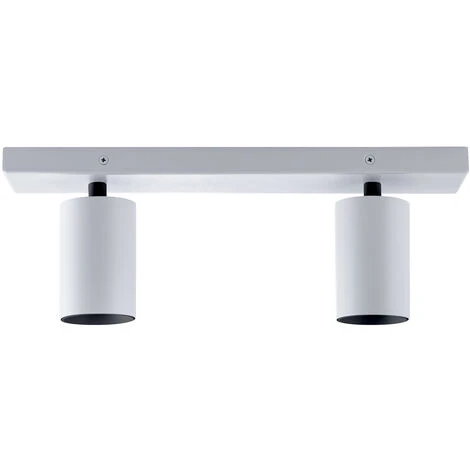 Paco Home Plafonnier Lampe Finition Haut De Gamme Montage Simple Spots Orientables Remplaçables GU10 Blanc, 2 Flammes Longues 1 Paco Home Plafonnier Lampe Finition Haut De Gamme Montage Simple Spots Orientables Remplaçables GU10 Blanc, 2 Flammes Longues