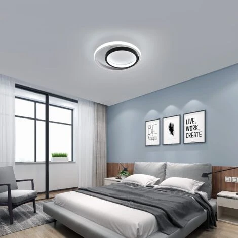 Plafonnier Led 33W 3300lm, Lampe De Plafond Rond Moderne, Luminaire Plafonnier 6000K Lumière Blanche Froide, Pour Cuisine, Salon, Chambre, Salle à Manger 2 Plafonnier Led 33W 3300lm, Lampe De Plafond Rond Moderne, Luminaire Plafonnier 6000K Lumière Blanche Froide, Pour Cuisine, Salon, Chambre, Salle à Manger – Image 2