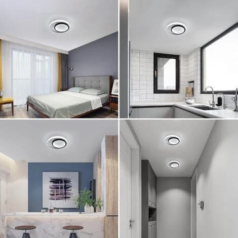 Plafonnier Led 33W 3300lm, Lampe De Plafond Rond Moderne, Luminaire Plafonnier 6000K Lumière Blanche Froide, Pour Cuisine, Salon, Chambre, Salle à Manger 4 Plafonnier Led 33W 3300lm, Lampe De Plafond Rond Moderne, Luminaire Plafonnier 6000K Lumière Blanche Froide, Pour Cuisine, Salon, Chambre, Salle à Manger – Image 4