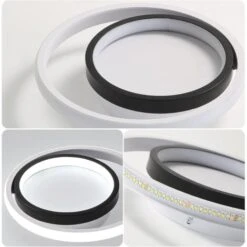 Plafonnier Led 33W 3300lm, Lampe De Plafond Rond Moderne, Luminaire Plafonnier 6000K Lumière Blanche Froide, Pour Cuisine, Salon, Chambre, Salle à Manger 9 Plafonnier Led 33W 3300lm, Lampe De Plafond Rond Moderne, Luminaire Plafonnier 6000K Lumière Blanche Froide, Pour Cuisine, Salon, Chambre, Salle à Manger -EUROPALAMP Soldes Magasin 52467830 5