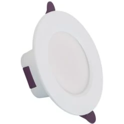 Downlight LED Rond Waterproof IP65 8W Coupe Ø 75mm Blanc Neutre 4000K 60ºBlanc