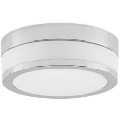 Plafonnier Salle De Bain à Intensité Variable 'Flavi' En Verre Pour Salle De Bain