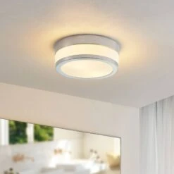 Plafonnier Salle De Bain à Intensité Variable 'Flavi' En Verre Pour Salle De Bain 7 Plafonnier Salle De Bain à Intensité Variable 'Flavi' En Verre Pour Salle De Bain -EUROPALAMP Soldes Magasin 5447396 3