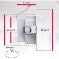 Set De 3 Lampes à Encastrer RGBW Pour Salle De Bain LED I Spot à Encastrer Pour Salle De Bain En Couleur I Télécommande I Ø70 Mm Perçage I Dimmable I 92x45 (DxH) I Blanc 9 Set De 3 Lampes à Encastrer RGBW Pour Salle De Bain LED I Spot à Encastrer Pour Salle De Bain En Couleur I Télécommande I Ø70 Mm Perçage I Dimmable I 92x45 (DxH) I Blanc -EUROPALAMP Soldes Magasin 54655421 5