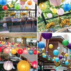 Lanternes En Papier, (30cm / 12") Pliable Papier Abat-jour Lampion, Chinoise Suspendre Boule Décoration Pour Mariage Maison Église Jardin Fête 10 Pièces-Macaron 8 Lanternes En Papier, (30cm / 12") Pliable Papier Abat-jour Lampion, Chinoise Suspendre Boule Décoration Pour Mariage Maison Église Jardin Fête 10 Pièces-Macaron -EUROPALAMP Soldes Magasin 55390304 4