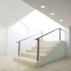 Kit Support Spot GU10 LED Carré Blanc 100x100mm Avec Ampoule LED 7 Kit Support Spot GU10 LED Carré Blanc 100x100mm Avec Ampoule LED -EUROPALAMP Soldes Magasin 56327951 3