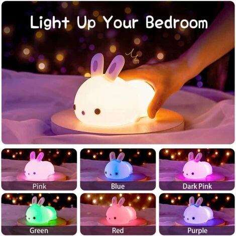 Veilleuse Enfant,Veilleuse Bébé,Veilleuse Enfant Rechargeable,Veilleuse Bebe LED Lapin Tactile,Veilleuse Portable Silicone Nuit Fille Garcon Adulte,Lampe Veilleuse USB Miffy,Cadeau Bebe Fille Garcon 2 Veilleuse Enfant,Veilleuse Bébé,Veilleuse Enfant Rechargeable,Veilleuse Bebe LED Lapin Tactile,Veilleuse Portable Silicone Nuit Fille Garcon Adulte,Lampe Veilleuse USB Miffy,Cadeau Bebe Fille Garcon – Image 2