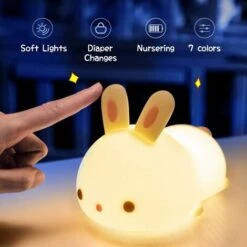 Veilleuse Enfant,Veilleuse Bébé,Veilleuse Enfant Rechargeable,Veilleuse Bebe LED Lapin Tactile,Veilleuse Portable Silicone Nuit Fille Garcon Adulte,Lampe Veilleuse USB Miffy,Cadeau Bebe Fille Garcon 9 Veilleuse Enfant,Veilleuse Bébé,Veilleuse Enfant Rechargeable,Veilleuse Bebe LED Lapin Tactile,Veilleuse Portable Silicone Nuit Fille Garcon Adulte,Lampe Veilleuse USB Miffy,Cadeau Bebe Fille Garcon -EUROPALAMP Soldes Magasin 56696998 5
