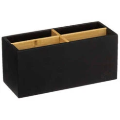 Organiseur 4 Compartiments Natureo 21cm Noir