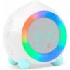 Réveil Enfant Lumineux LED Numerique Lampe Réveil Veilleuse Fille Garcons Jour Nuit Enfant Volume Réglable Snooze Réveil En USB Charge（Blanc）