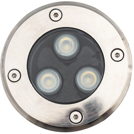 Spot LED Encastrable Au Sol, 3 W, Blanc Chaud, Pour éclairage D'extérieur, D'allée, De Jardin, De Terrasse Et D'escalier 2 Spot LED Encastrable Au Sol, 3 W, Blanc Chaud, Pour éclairage D'extérieur, D'allée, De Jardin, De Terrasse Et D'escalier – Image 2