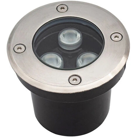 Spot LED Encastrable Au Sol, 3 W, Blanc Chaud, Pour éclairage D'extérieur, D'allée, De Jardin, De Terrasse Et D'escalier 3 Spot LED Encastrable Au Sol, 3 W, Blanc Chaud, Pour éclairage D'extérieur, D'allée, De Jardin, De Terrasse Et D'escalier – Image 3