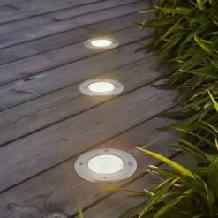 Spot LED Encastrable Au Sol, 3 W, Blanc Chaud, Pour éclairage D'extérieur, D'allée, De Jardin, De Terrasse Et D'escalier 8 Spot LED Encastrable Au Sol, 3 W, Blanc Chaud, Pour éclairage D'extérieur, D'allée, De Jardin, De Terrasse Et D'escalier -EUROPALAMP Soldes Magasin 58348059 4