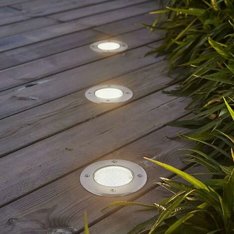 Spot LED Encastrable Au Sol, 3 W, Blanc Chaud, Pour éclairage D'extérieur, D'allée, De Jardin, De Terrasse Et D'escalier 4 Spot LED Encastrable Au Sol, 3 W, Blanc Chaud, Pour éclairage D'extérieur, D'allée, De Jardin, De Terrasse Et D'escalier – Image 4