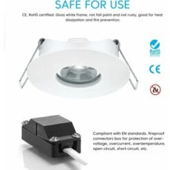 ZOLGINAH Spot Led Encastré, Spot Encastrable Extra Plat, 5W 400lumen Equivalent 50W Incandescence, 230V Blanc Chaud 3000 K, 120°d'éclairage, Spot De Plafond Pour Salle De Bain Salon Cuisine. Lot De 5 8 ZOLGINAH Spot Led Encastré, Spot Encastrable Extra Plat, 5W 400lumen Equivalent 50W Incandescence, 230V Blanc Chaud 3000 K, 120°d'éclairage, Spot De Plafond Pour Salle De Bain Salon Cuisine. Lot De 5 -EUROPALAMP Soldes Magasin 59345820 4