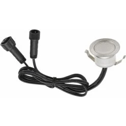 ZOLGINAH Spot à Encastrable Lampe De Sol-Lumière (Blanc Chaud) étanche IP67 DC12V 0.6W Ø31mm-éclairage Pour Terrasse, Patio, Chemin, Mur, Jardin, Décoration, Intérieur Et Extérieur-1 Pièces