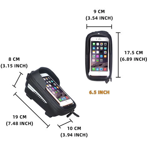 Support Téléphone Vélo Etanche, Sacoche Vélo Guidon Cadre Housse De Téléphone Rotatif Pour Vélo VTT Moto Scooter Avec Espace Rangement Ecran Tactile 3 Support Téléphone Vélo Etanche, Sacoche Vélo Guidon Cadre Housse De Téléphone Rotatif Pour Vélo VTT Moto Scooter Avec Espace Rangement Ecran Tactile – Image 3