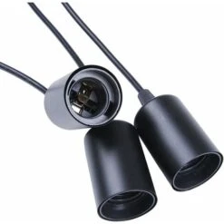 Déstockage Éclairage Suspendu Edison 2Mètres Réglable Plafonnier Araignée Lumière Métal Fil Cage Pendentif Éclairage Lustre Moderne Industriel Lumière Lumineuse (Ampoule NON INCLUS) (3 Bras) -EUROPALAMP Soldes Magasin 59853702 5