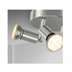 LITZEE Plafonnier Salle De Bain LED éclairage Lampe Plafond Sdb Chrome 3 Spots Orientables IP44 GU10 Plafonnier De Salle De Bain -EUROPALAMP Soldes Magasin 60060603 4